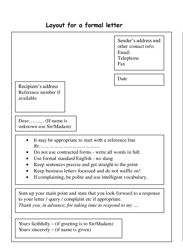 How To Write A Letter In English